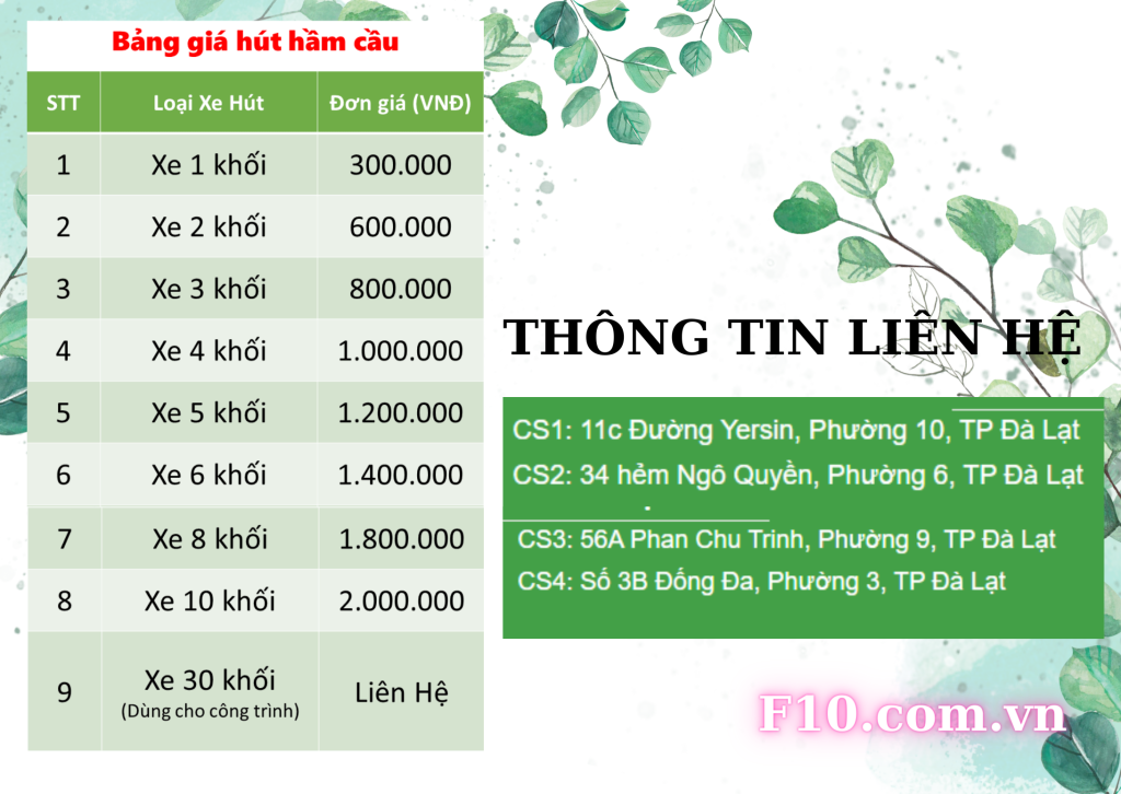 hút hầm cầu đà lạt